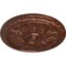 Ekena Millwork Kirke Ceiling Medallion (Fits Canopies up to 3 3/4"), Hand-Painted Copper Penny, 15 3/4"OD x 5/8"P CM16KICPS - alternate 4